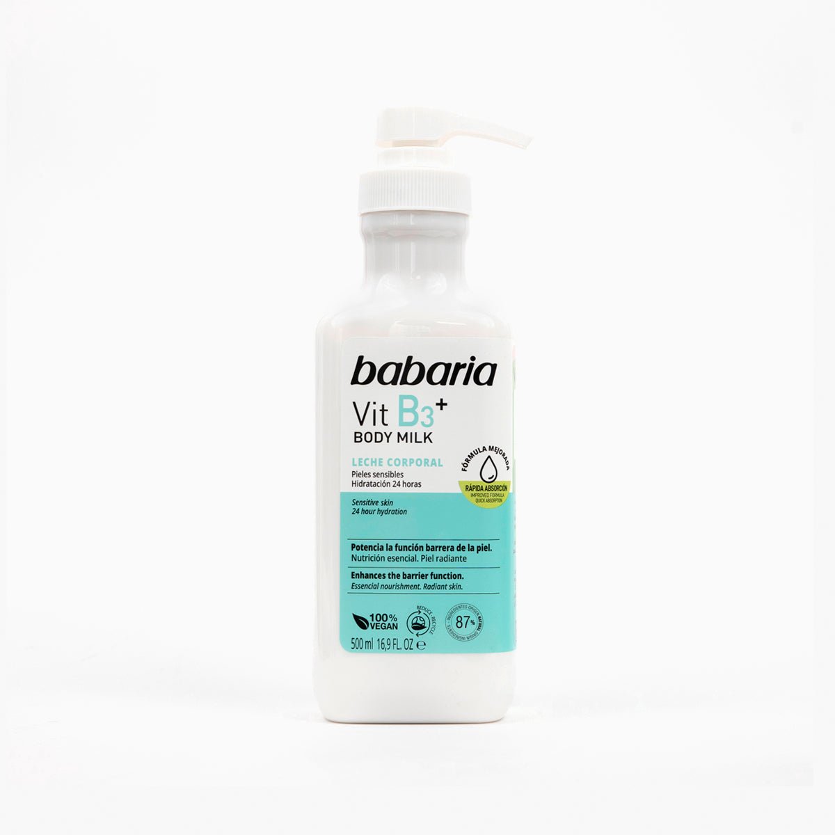 Lapte de corp cu vitamina B3, Babaria, 500 ml