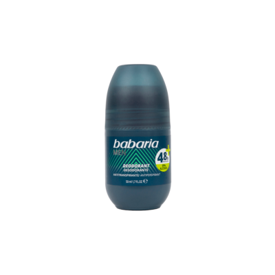 Deodorant roll-on fara alcool pentru barbati, protectie 48h+, Babaria Men, 50 ml