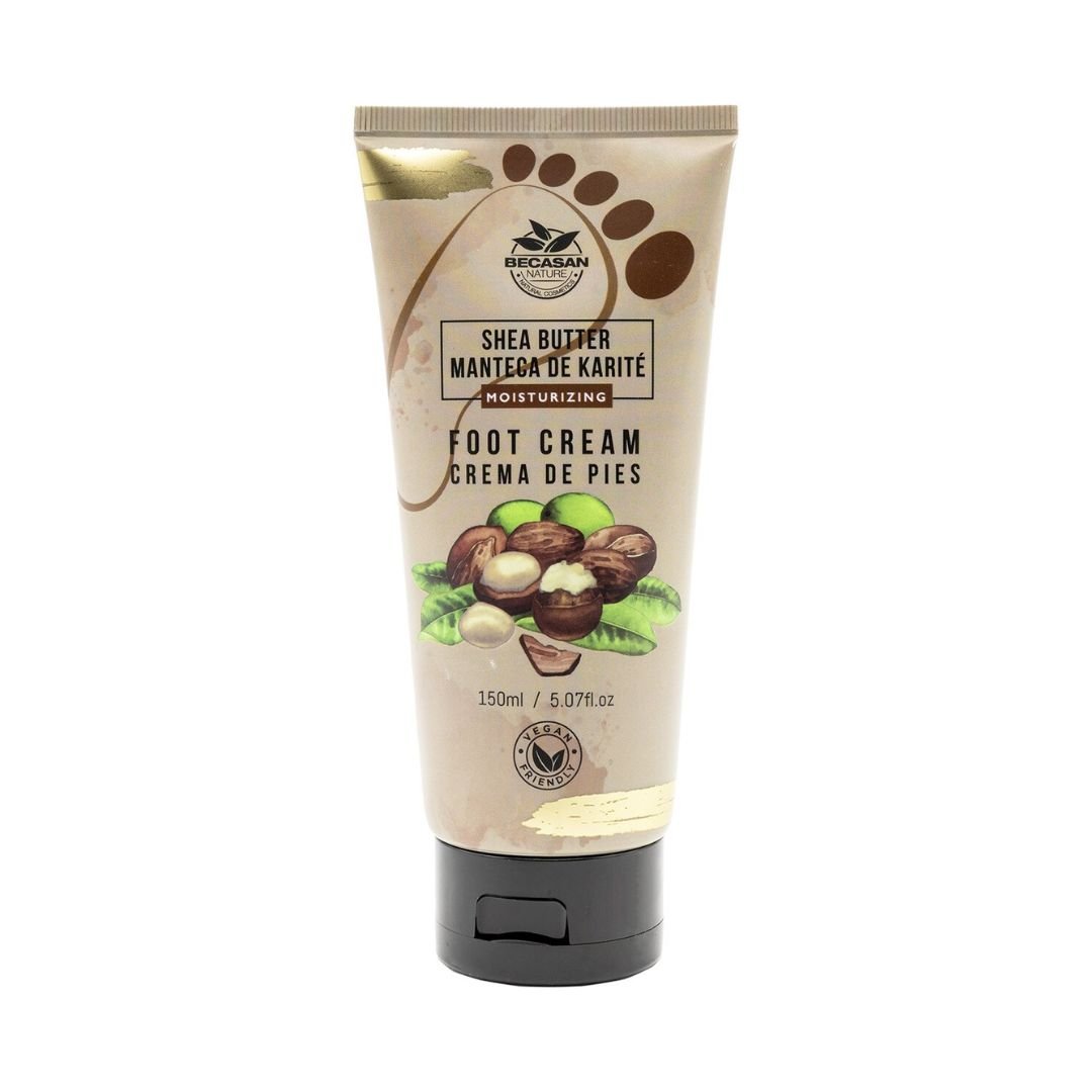 Crema pentru picioare cu parfum de unt de shea, Becasan Nature, 150 g