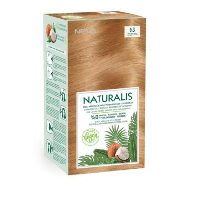 Vopsea de par vegana fara amoniac, Blond Deschis Auriu 9.3, Naturalis, Neva, 150 ml