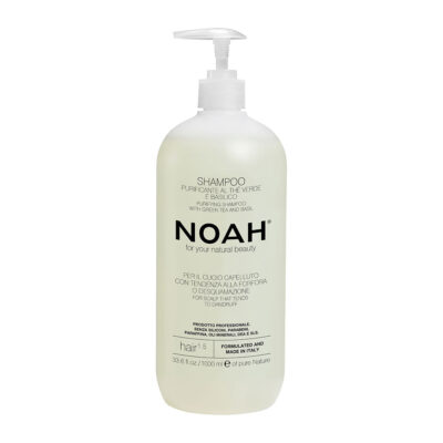 Sampon natural purifiant cu ceai verde pentru par cu matreata (1.5), Noah, 1000 ml