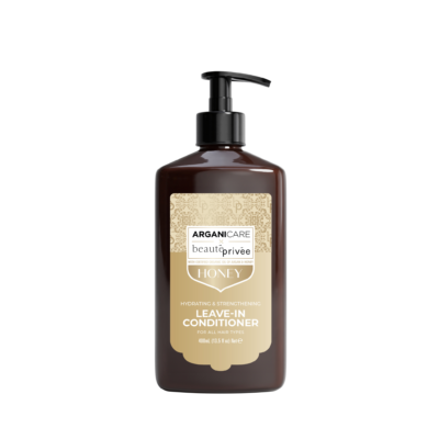 Balsam leave-in hidratant si fortifiant, cu ulei de argan & miere, Honey, Arganicare beaute privee, 400 ml