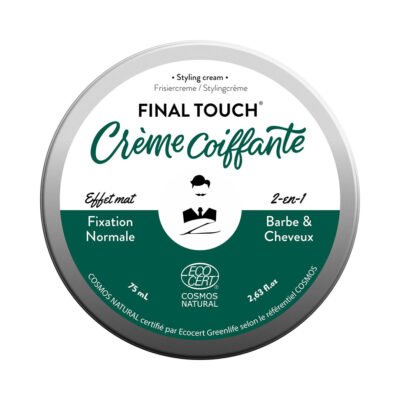 FINAL TOUCH, Crema de styling 2 in 1 pentru barba si par, efect mat, Monsieur Barbier, 75 ml