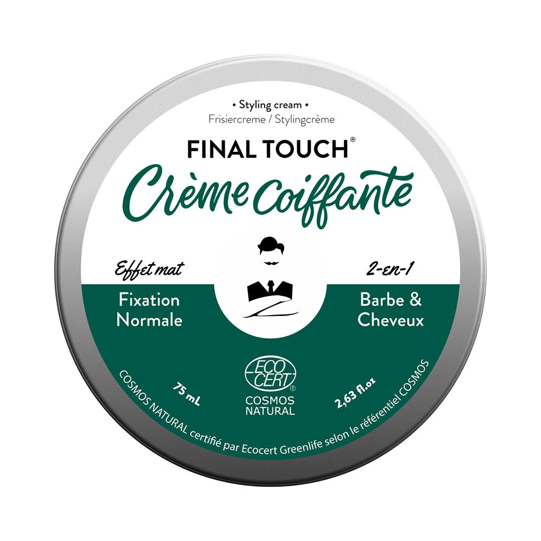 FINAL TOUCH, Crema de styling 2 in 1 pentru barba si par, efect mat, Monsieur Barbier, 75 ml