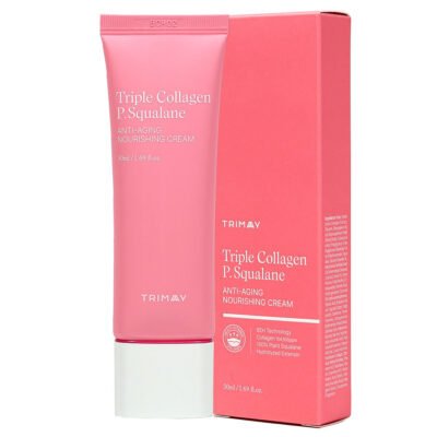 Crema Anti-Aging Hranitoare pentru Fata, Triple Collagen P.Squalane, Trimay, 50 ml