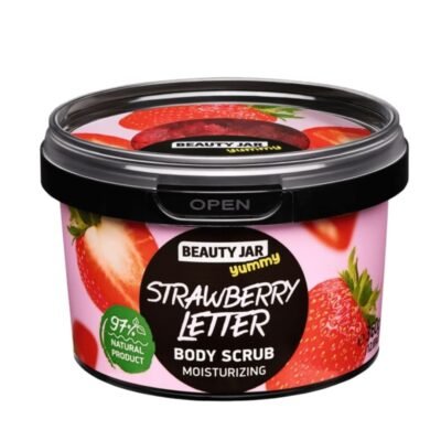 Scrub hidratant pentru corp, Yummy Strawberry Letter, 360 g