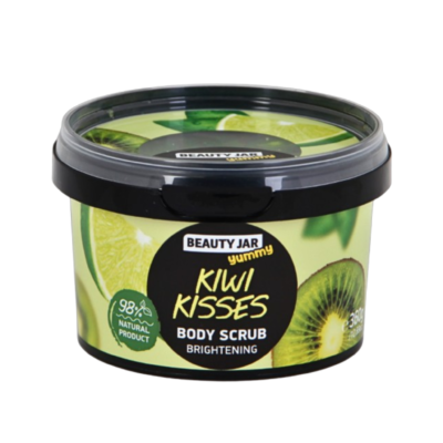 Scrub pentru corp cu efect de luminozitate, Kiwi Kisses, Beauty Jar Yummy, 360 g