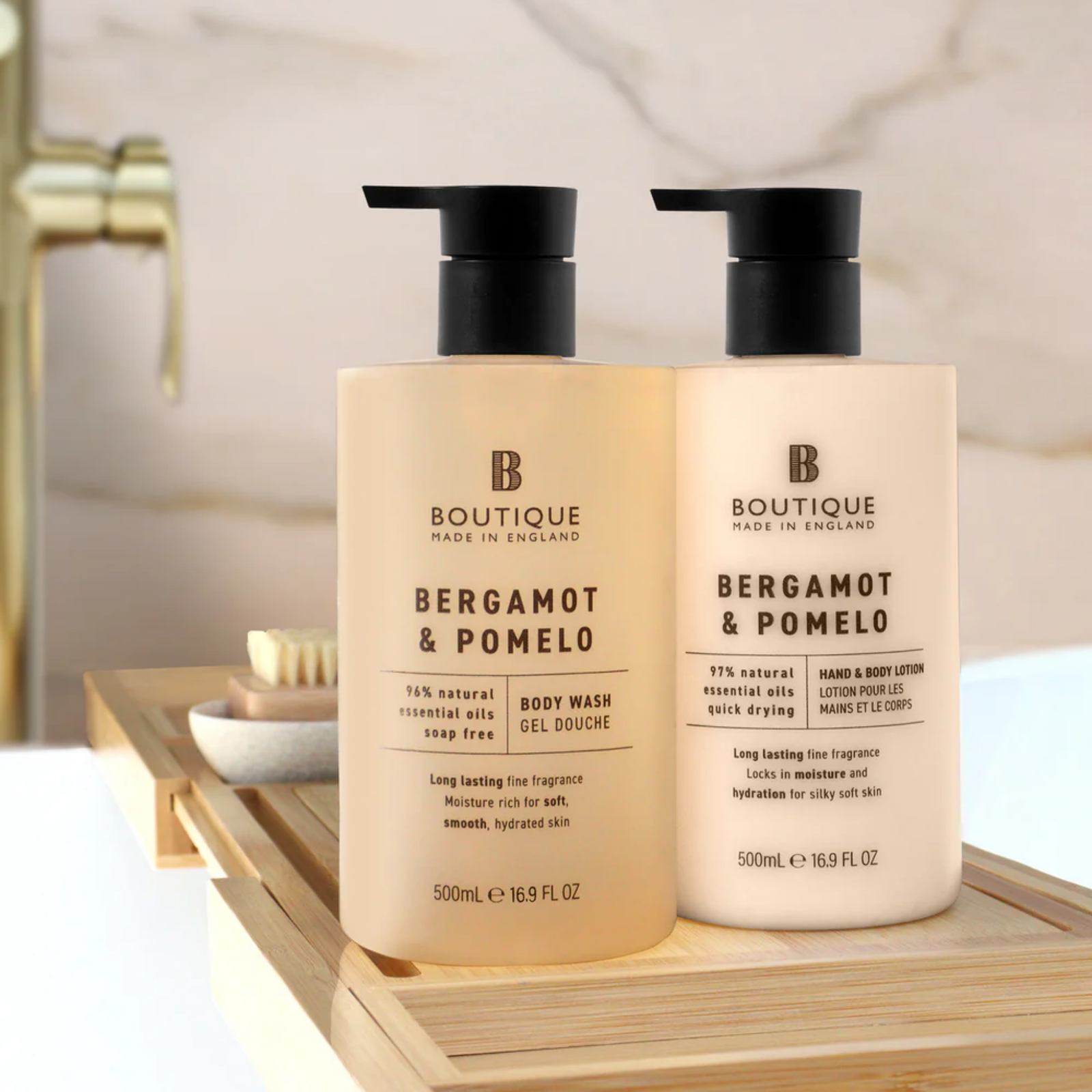 Gel de dus cu parfum de bergomata & pomelo, Boutique, 500 ml - imagine 2