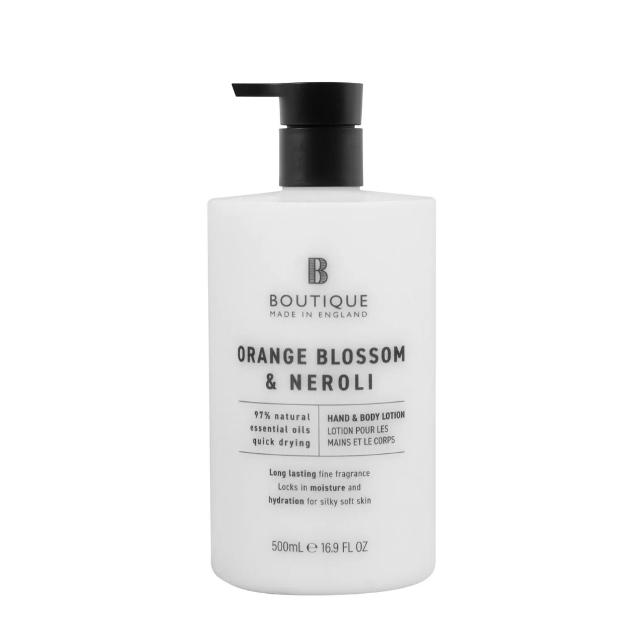 Lotiune pentru maini & corp cu parfum de flori de portocal & neroli, Boutique, 500 ml