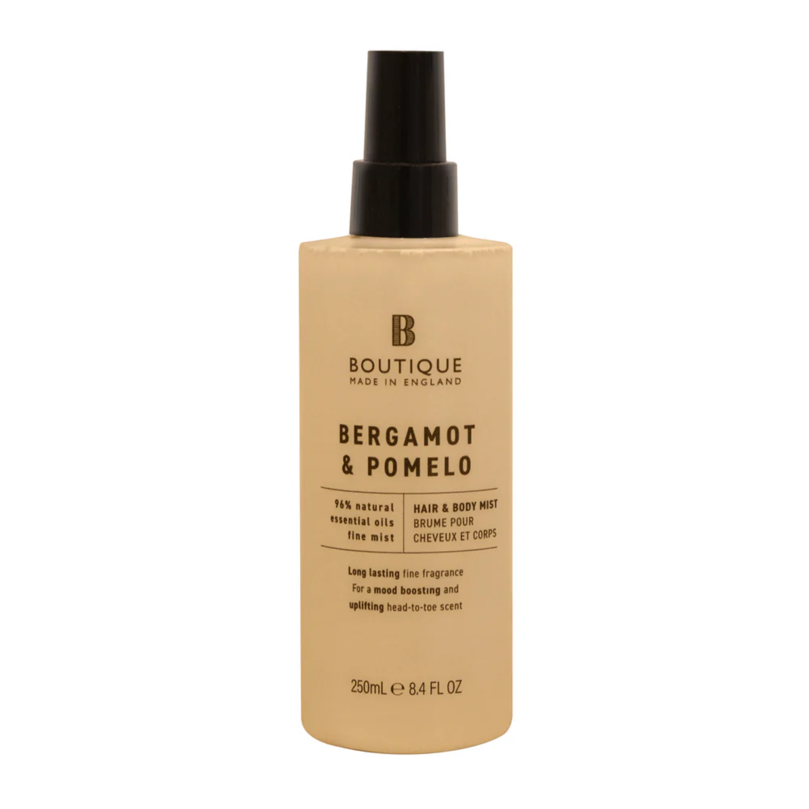 Spray pentru par & corp cu parfum de bergomata & pomelo, Boutique, 250 ml