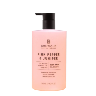 Gel de dus cu parfum de piper roz & ienupar, Boutique, 500 ml