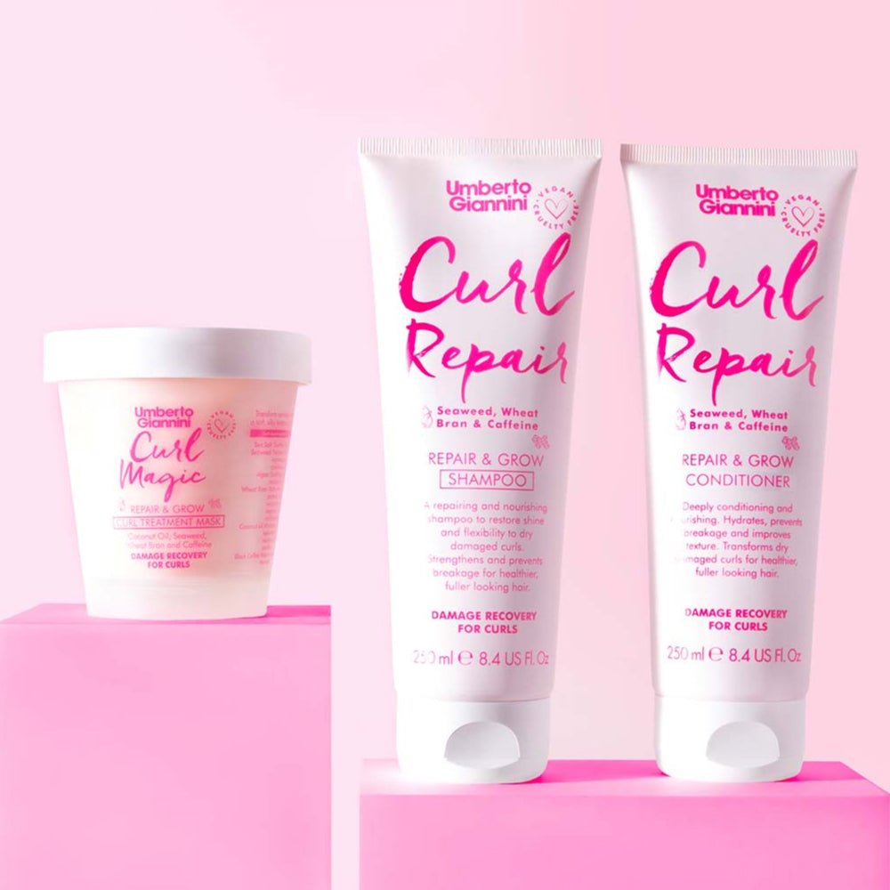 Masca pentru repararea si cresterea parului cret, Curl Repair, Umberto Giannini, 210 ml - imagine 3