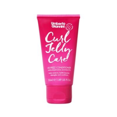Balsam anti-frizz pentru par cret, travel size, Curl Jelly Care, Umberto Giannini, 50 ml