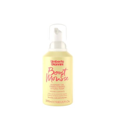 Spuma fortifianta pentru styling cu ulei de rozmarin pentru parul cret, Strong Curls, Umberto Giannini, 290 ml