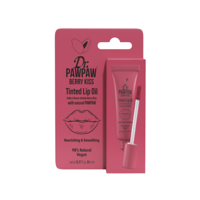 Ulei de buze colorat hranitor cu extract de papaya, Berry Kiss, Dr.PAWPAW, 8 ml