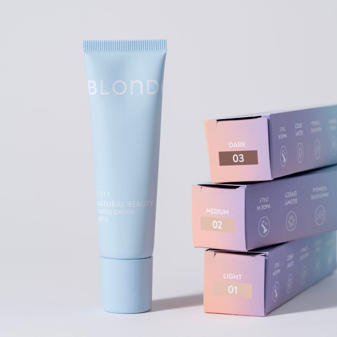 Crema coloranta BB Cream 2 in 1 Natural Beauty - FAIR 00, SPF 15, Blondesister, 30 ml - imagine 2