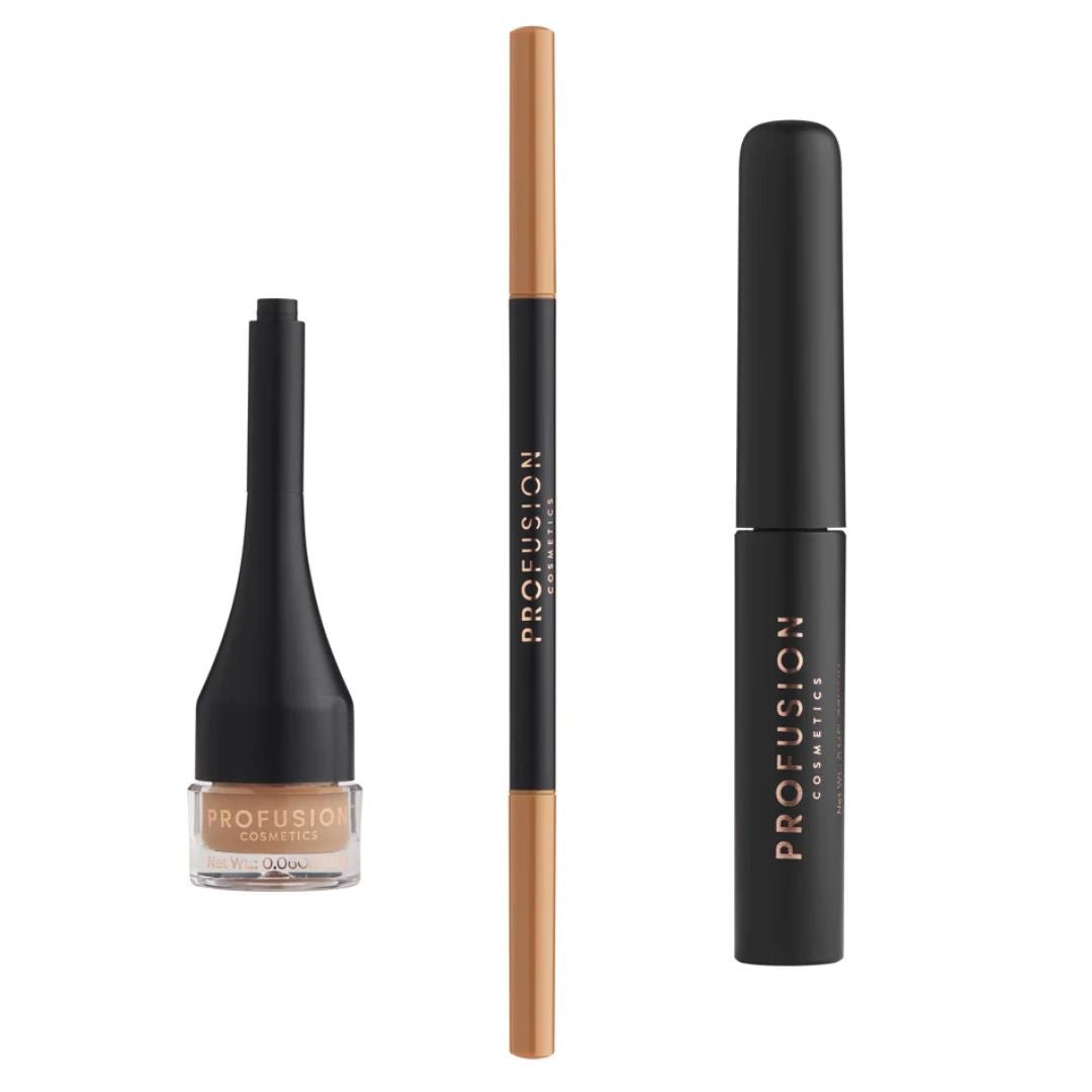 Kit pentru sculptarea sprancenelor Ultimate Brow Sculpt, Blonde, Profusion Cosmetics, 3 articole - imagine 2