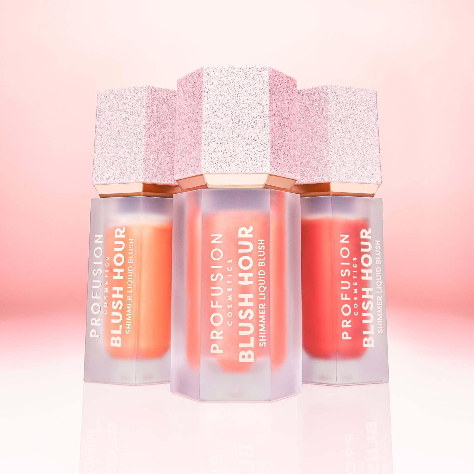 Blush iluminator lichid Shimmer Hour Blushlighter, nuanta Strawberry Mimosa, Profusion Cosmetics, 6 ml - imagine 6