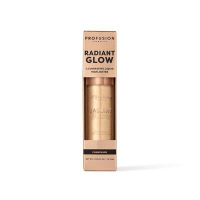 Highlighter lichid Radiant Glow, nuanta Champagne, Profusion Cosmetics, 14.5 ml