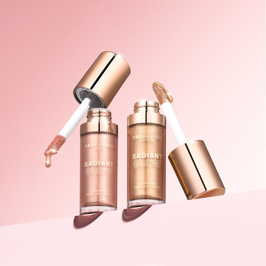 Highlighter lichid Radiant Glow, nuanta Champagne, Profusion Cosmetics, 14.5 ml - imagine 5