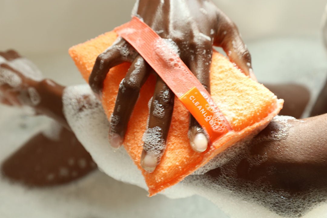 Burete Exfoliant Mare pentru Corp, Bath & Body, Cleanlogic, 1 buc - imagine 3