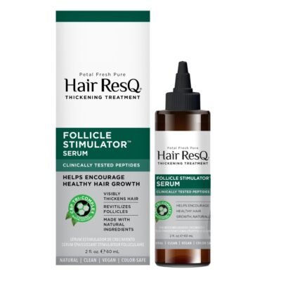 Serum tratament pentru indesirea si stimularea cresterii parului, Follicle Stimulator, Hair ResQ, Petal Fresh Pure, 60 ml