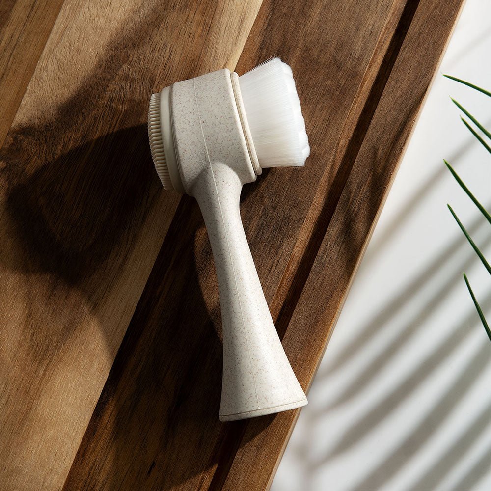 Perie Ecologica cu Capat Dublu pentru Curatarea Fetei, So Eco, 1 buc. - imagine 3