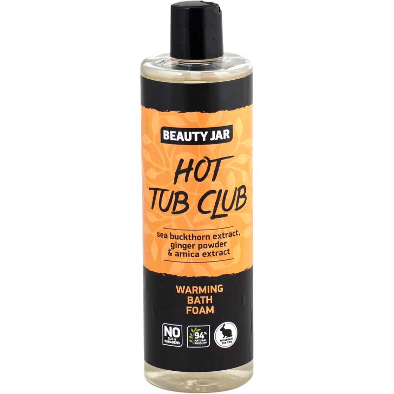 Spuma de baie energizanta cu arnica si ghimbir, Hot tub club, Beauty Jar, 400ml