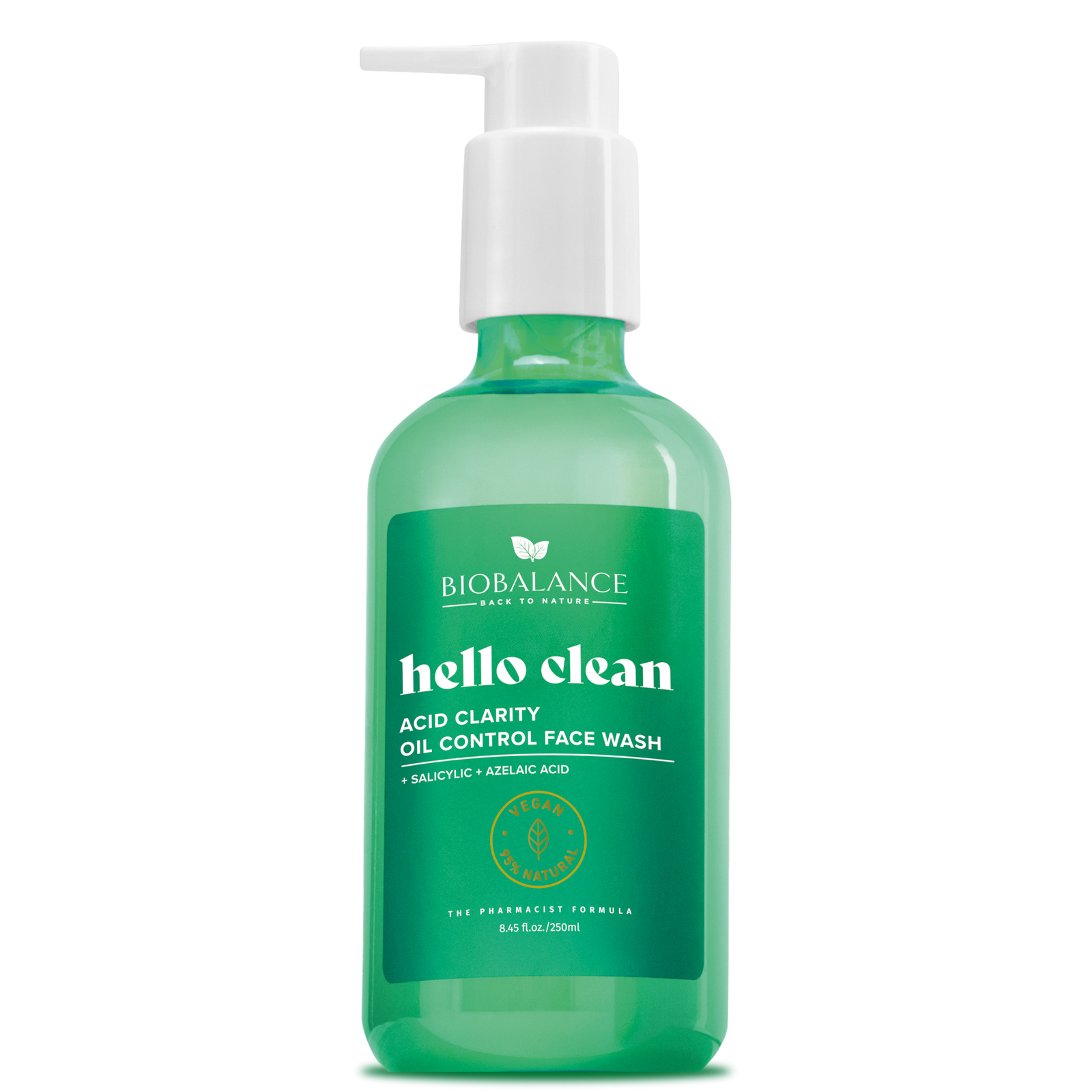 Acid Clarity, gel de curatare, cu acid salicilic + acid azelaic, BioBalance, 250 ml