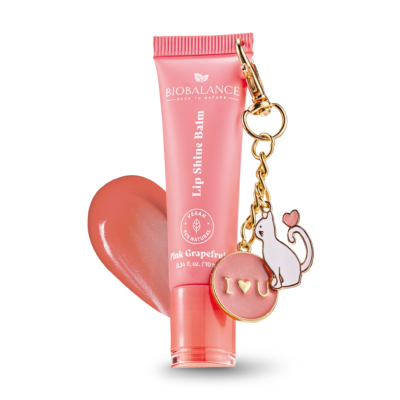 Balsam de buze cu efect lucios, Pink Grapefruit, BioBalance, 10 ml