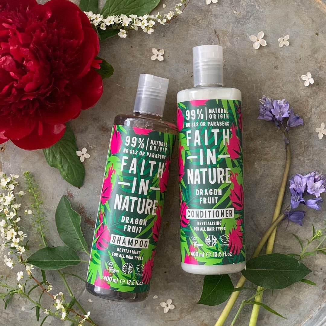 Sampon natural revitalizant cu Fructul Dragonului, pentru toate tipurile de par, Faith in Nature, 400 ml - imagine 4