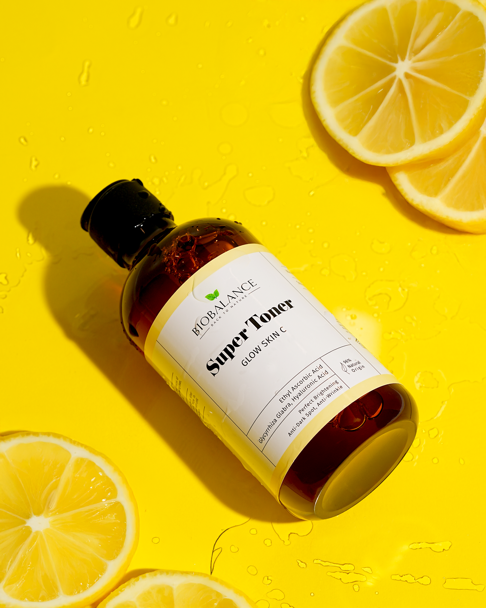 Super Toner Glow Skin C, Antirid si Iluminator, Impotriva Petelor Pigmentare, pentru Toate Tipurile de Ten, Bio Balance 250 ml - imagine 3