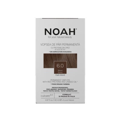 Vopsea de par naturala, Blond inchis, 6.0,Noah, 140 ml