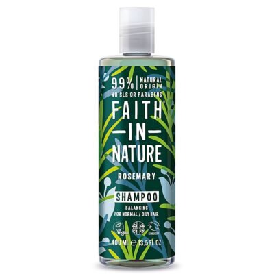 Sampon natural echilibrant cu rozmarin, pentru par normal sau gras, Faith in Nature, 400 ml