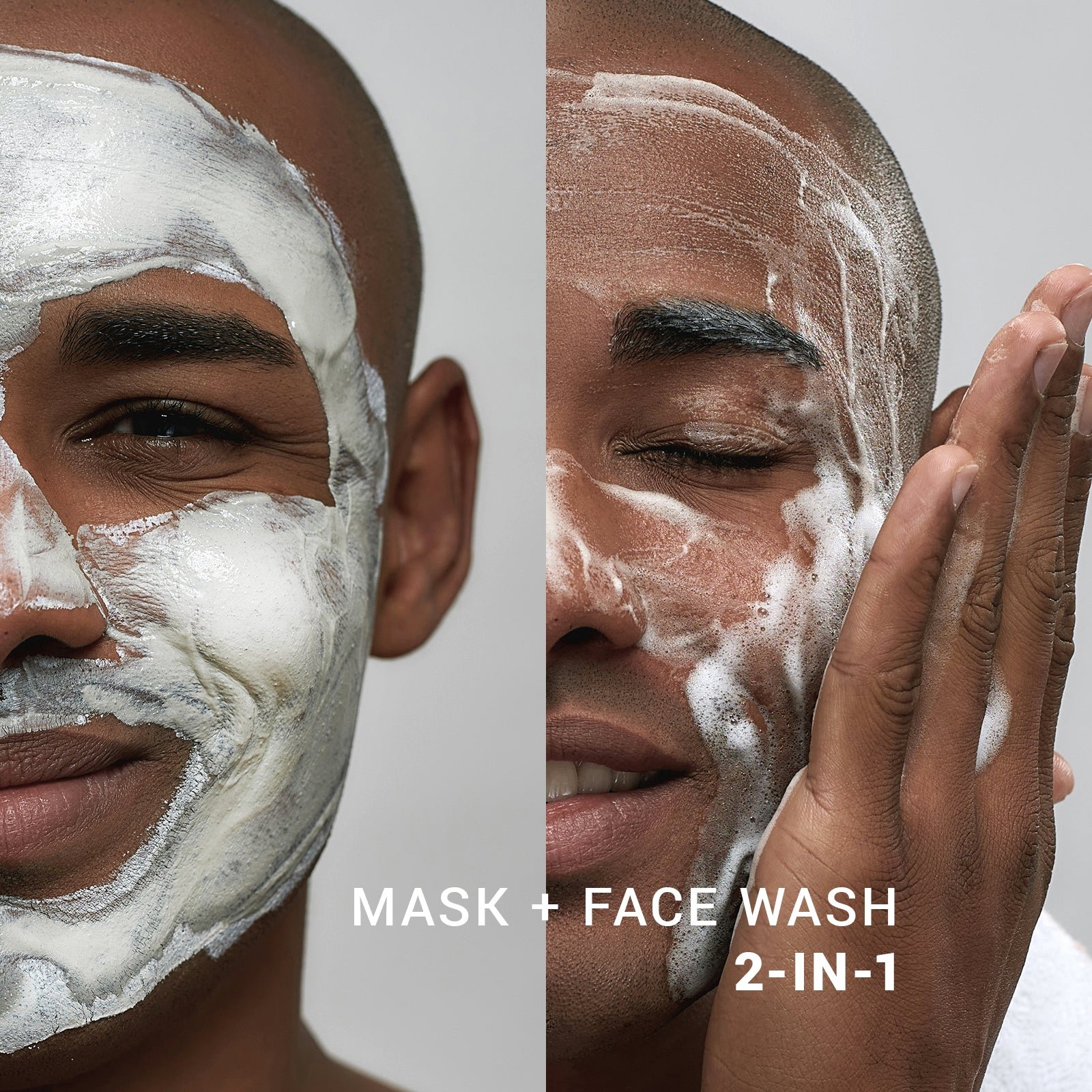 Gel de Curatare & Masca cu Argila pentru ten gras pentru Barbati, Let's Be Clear, SHAKEUP Cosmetics, 125 ml - imagine 5