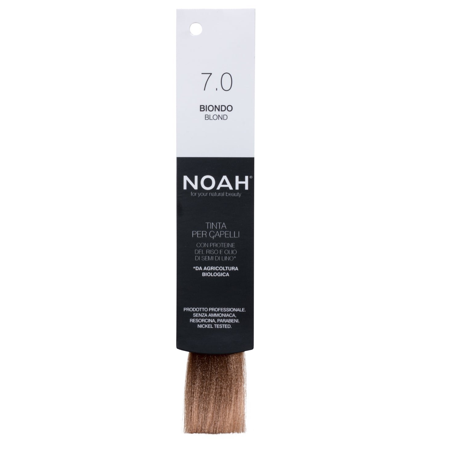 Vopsea de par naturala, Blond, 7.0, Noah, 140 ml - imagine 6
