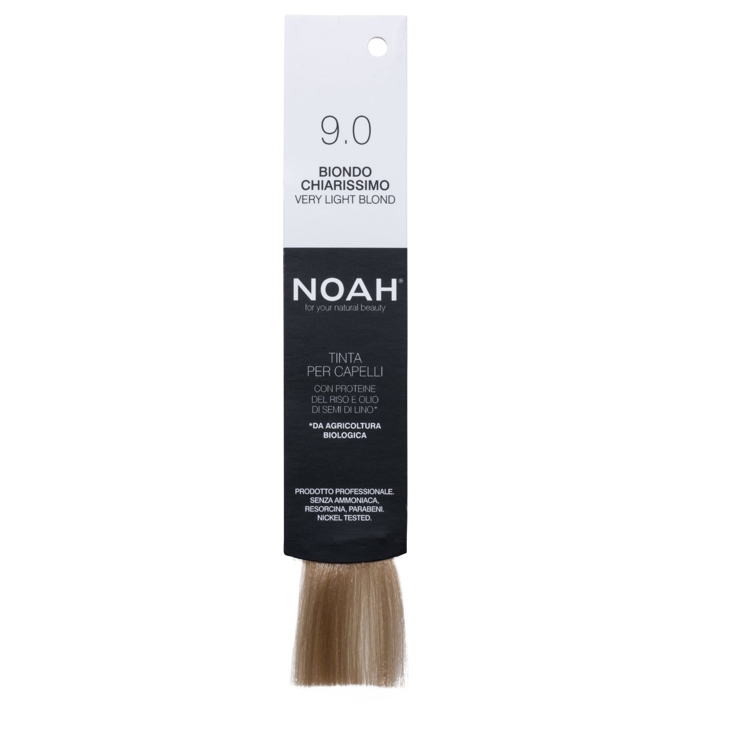 Vopsea de par naturala, Blond foarte deschis, 9.0, Noah, 140 ml - imagine 5