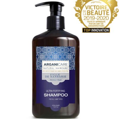 Sampon fortifiant si hranitor cu ulei de fruct de cactus pentru toate tipurile de par, Arganicare, 400 ml