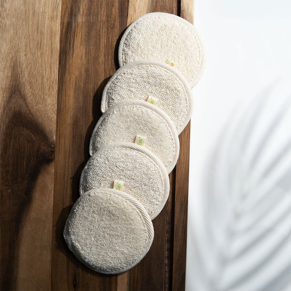 Set 5 Dischete Ecologice Delicate pentru Curatarea Fetei, Reutilizabile, So Eco - imagine 3