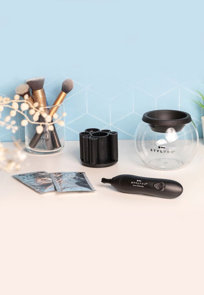 Dispozitiv pentru Curatare si Uscare Pensule Machiaj, Stylpro - imagine 5