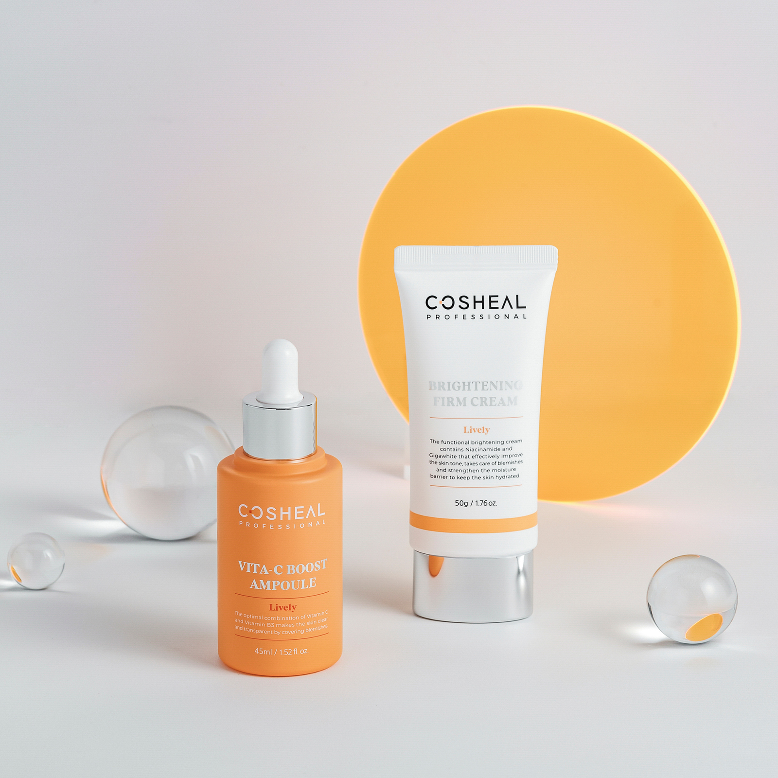 Ser iluminator cu vitamina C si vitamina B3, VITA-C Boost Ampoule, Lively, Cosheal Professional, 45 ml - imagine 3