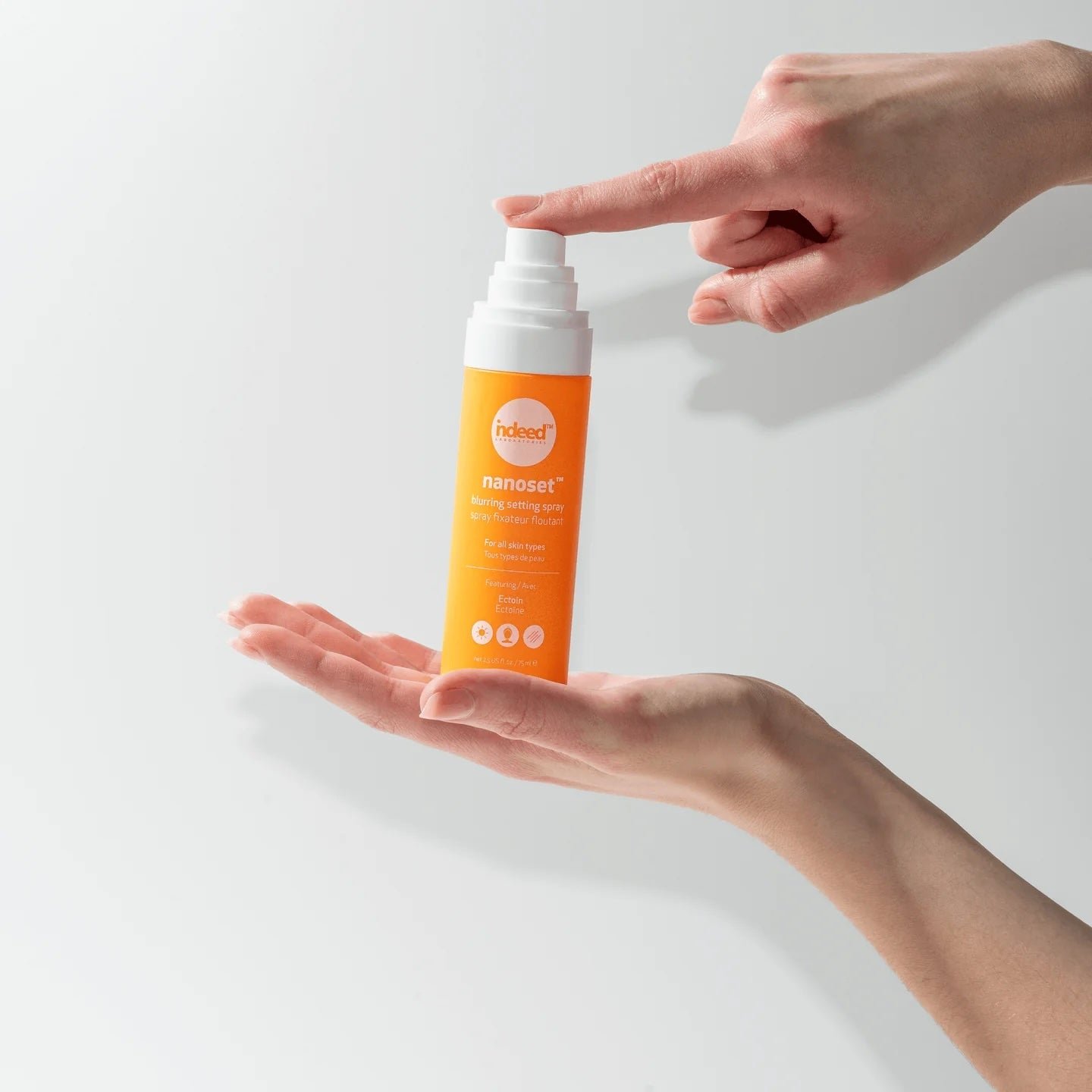 Nanoset spray pentru fixarea machiajului si estomparea imperfectiunilor, Indeed Laboratories, 75 ml - imagine 2