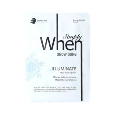 Masca coreeana pentru luminozitate cu vitamina C, Snow Song, 23 ml, Simply When