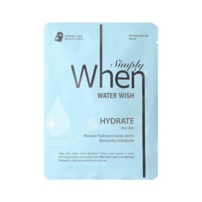 Masca hidratanta cu acid hialuronic si aloe vera pentru ten uscat, Water Wish, 23 g, Simply When